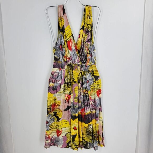 ESPECIALLY FOR YOU by JAMSWORLD womens 3 floral V neck smocked waist dress - Picture 1 of 4